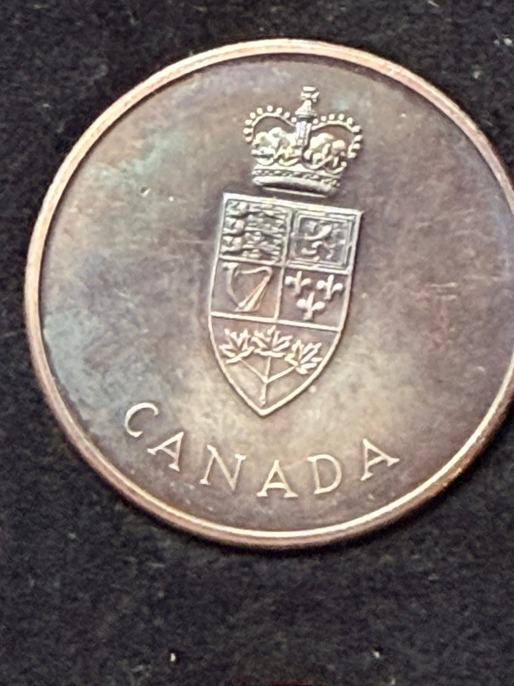 1967 Canada Centennial Proof Set in Red Case With Silver Centennial Medallion