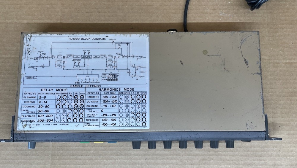 Ibanez DM1000 Digital Delay ~ Vintage Multi-Effects Processor Partially Tested