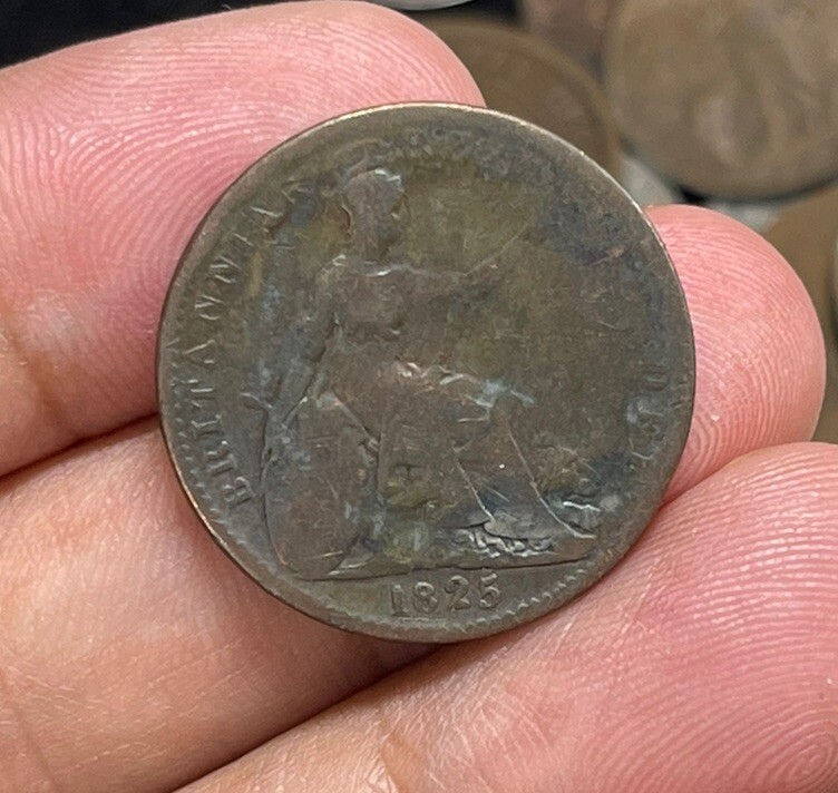 1825 Great Britain One Farthing Coin