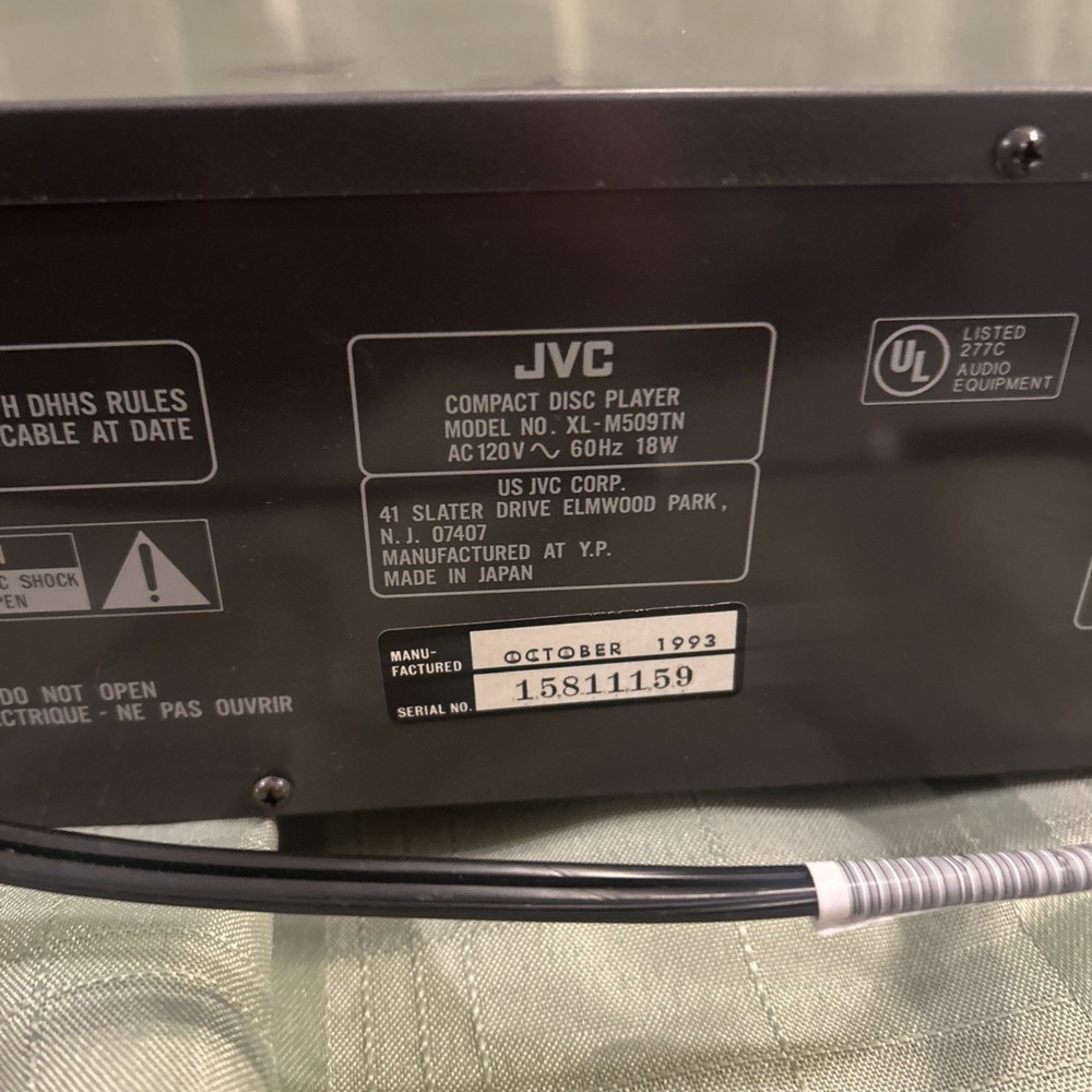 Jvc Model Xlm509Tn