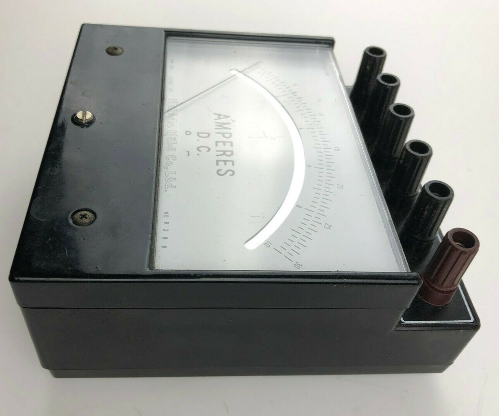 Uchida Yoko TMP-20 Class 10 DC Amperes Meter —Vintage