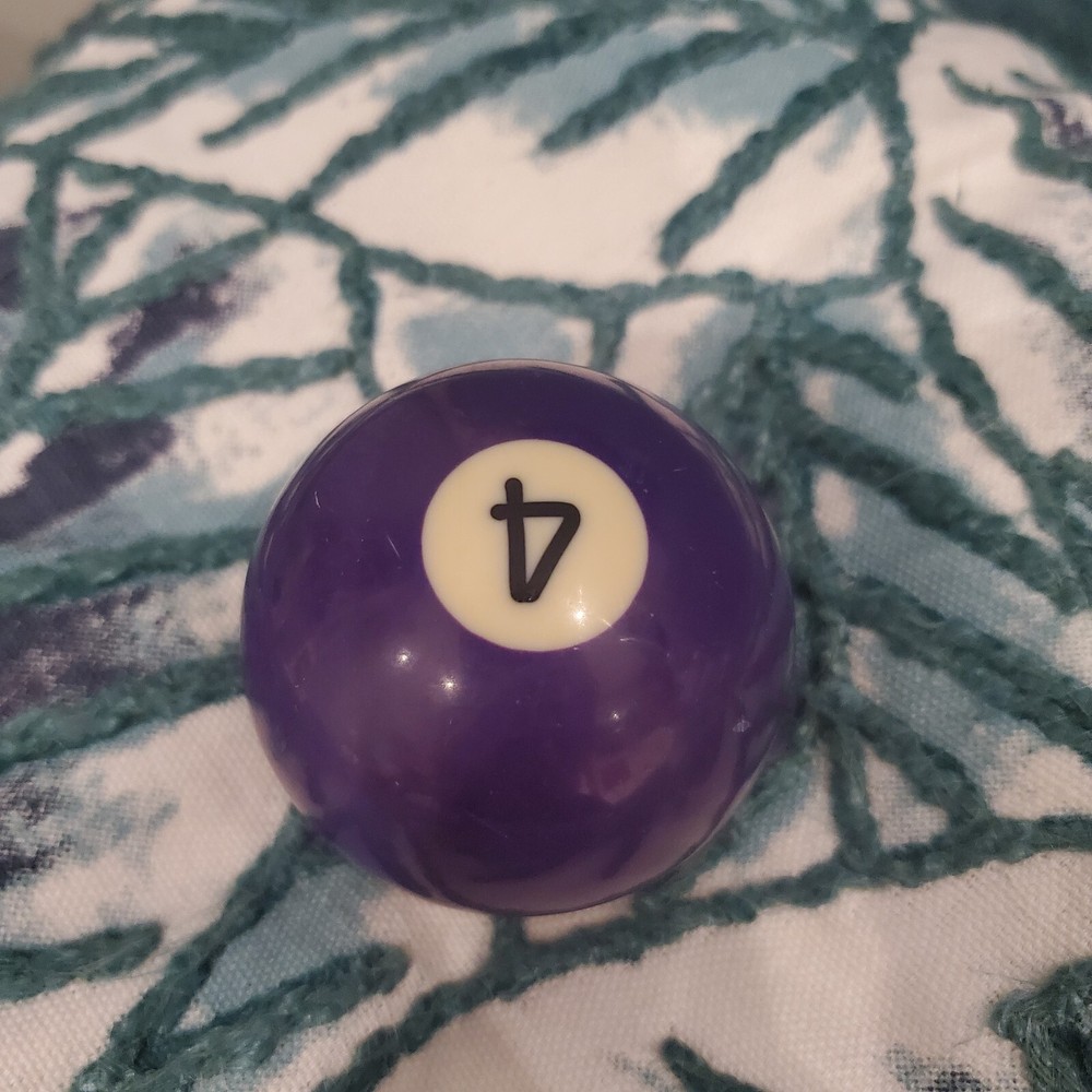 Vintage Replacement 2 1/4" Pool Billiard Ball #4 Solid Purple