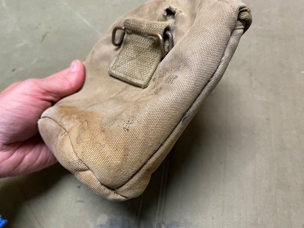 ORIGINAL WWII US ARMY INFANTRY M1942 CANTEEN COVER-OD#3