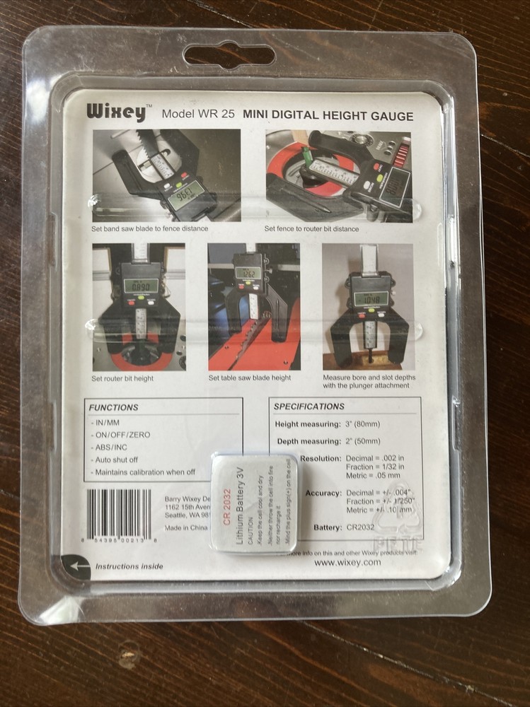 Wixey WR25 Mini Digital Height Gauge