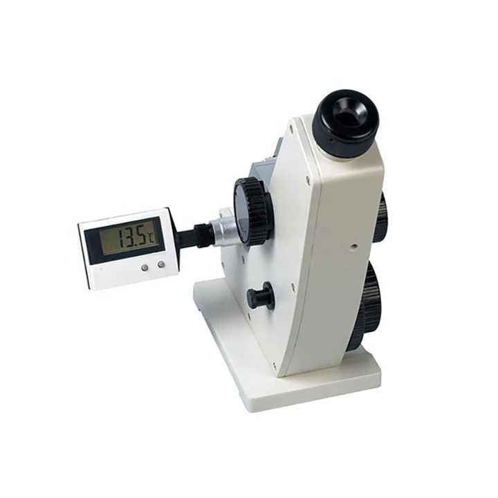 Monocular Abbe Refractometer with Accuracy ±0.0002nD Dissolved Solids Brix 0-95%