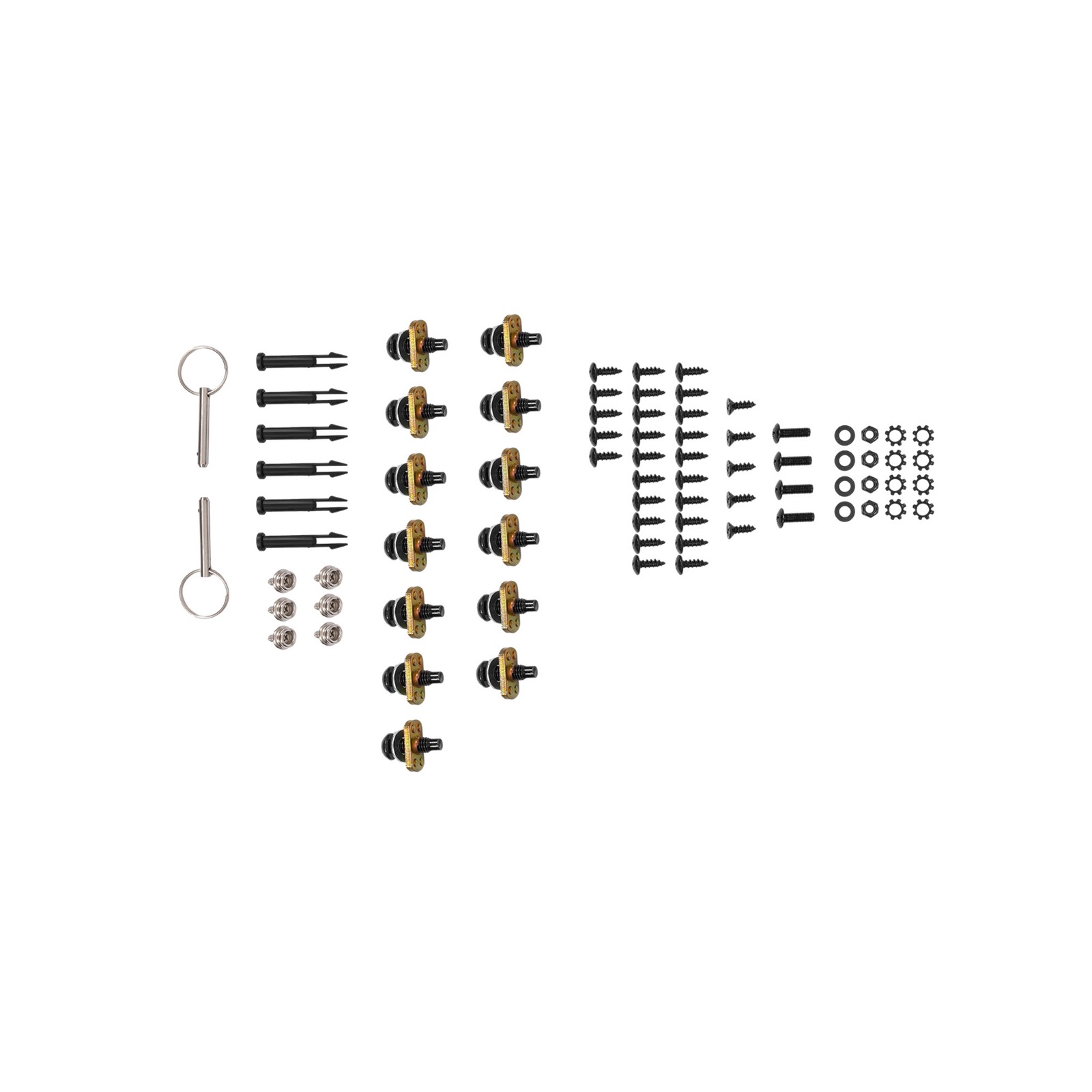 Complete Soft Top Hardware Frame Bow Kit For 1987-1995 Jeep Wrangler YJ