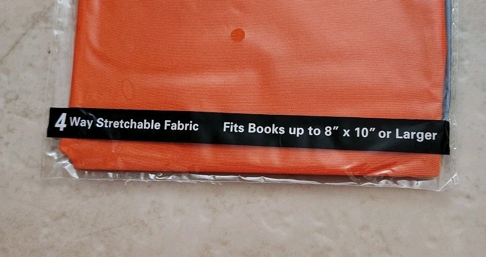 Stretchable Book Covers - Assorted 8"x10" Solid Colors - Pack of 6