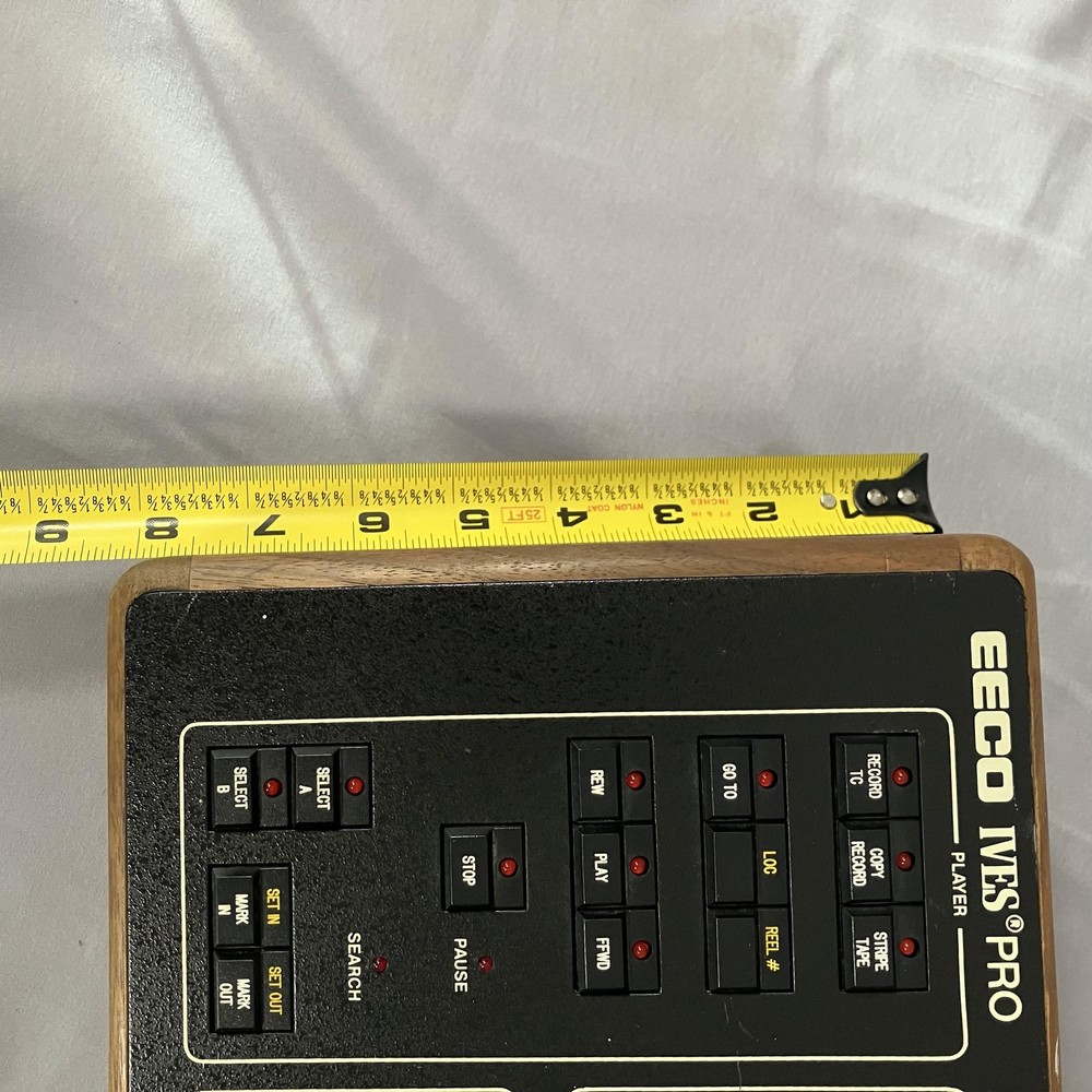 Vintage EECO IVES PRO Video Editing Controller Console Black Wood Case