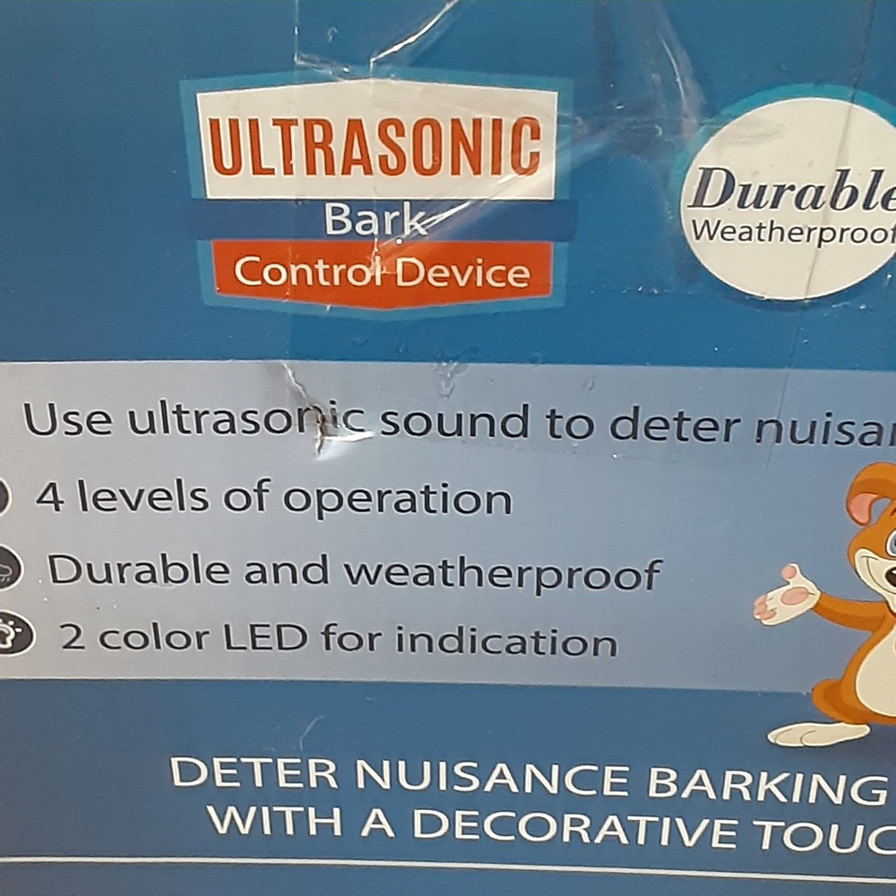 Ultrasonic Bark Control Devise - New In Box