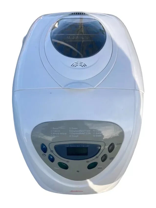 Nice Sunbeam Programmable Bread Maker Machine White Model 5891