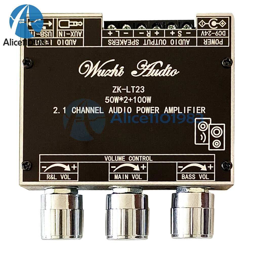 2.1 CH Bluetooth Audio Power Amplifier Board Module Subwoofer TWS Wireless