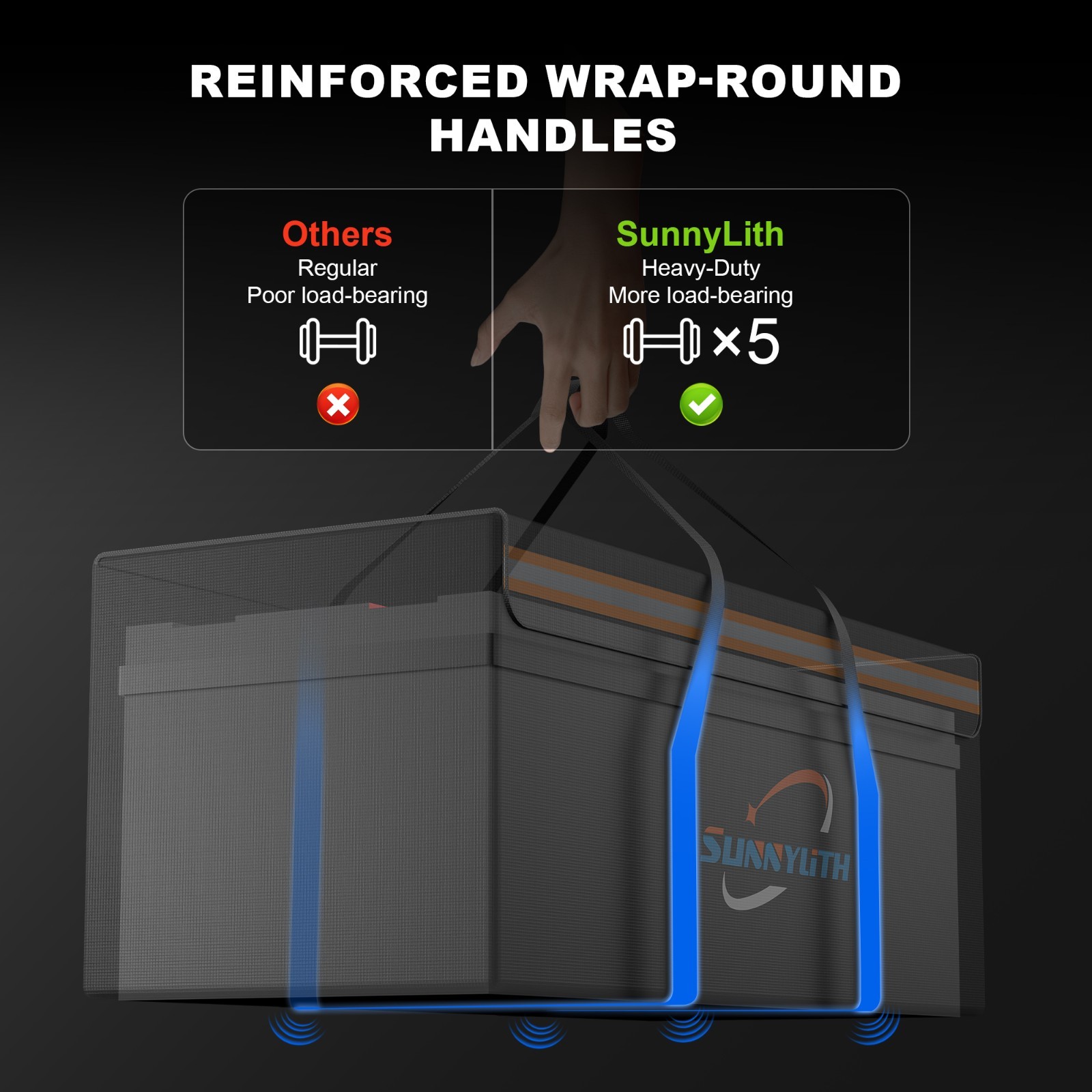 Large Fireproof Document Bag & 12V 200Ah Lithium Battery Waterproof Safe Bag