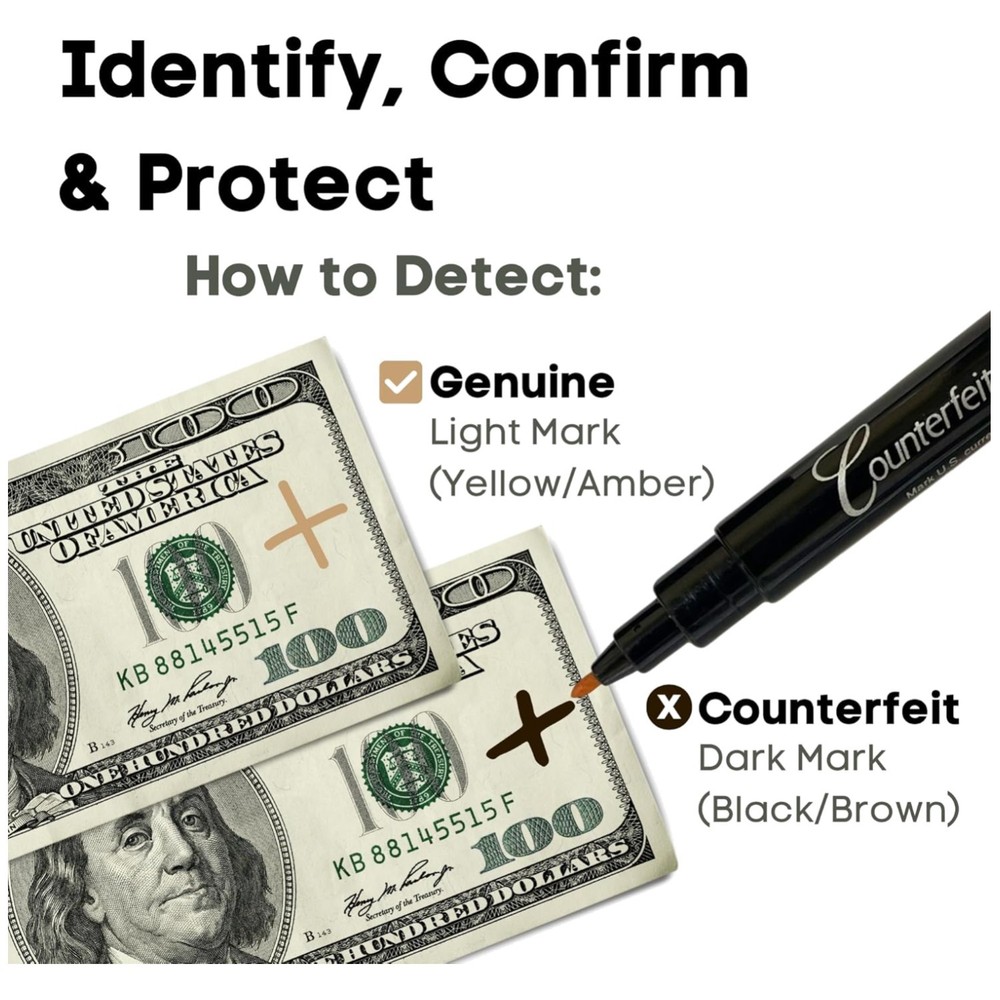 Money Detector Marker Pen Kit - 15 Pack