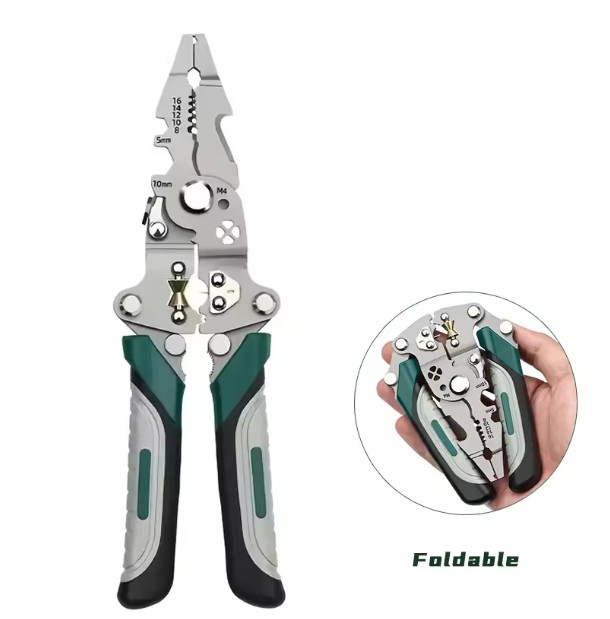 Foldable Wire Strippers Wire Stripping Tool Electrical Pliers For Electrician ❆
