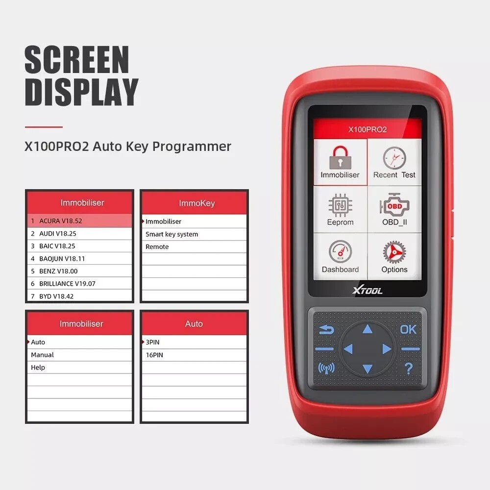 XTOOL X100 Pro2 Auto Key Diagnostic Tool New IMMO Car OBD2 Scanner EEPROM