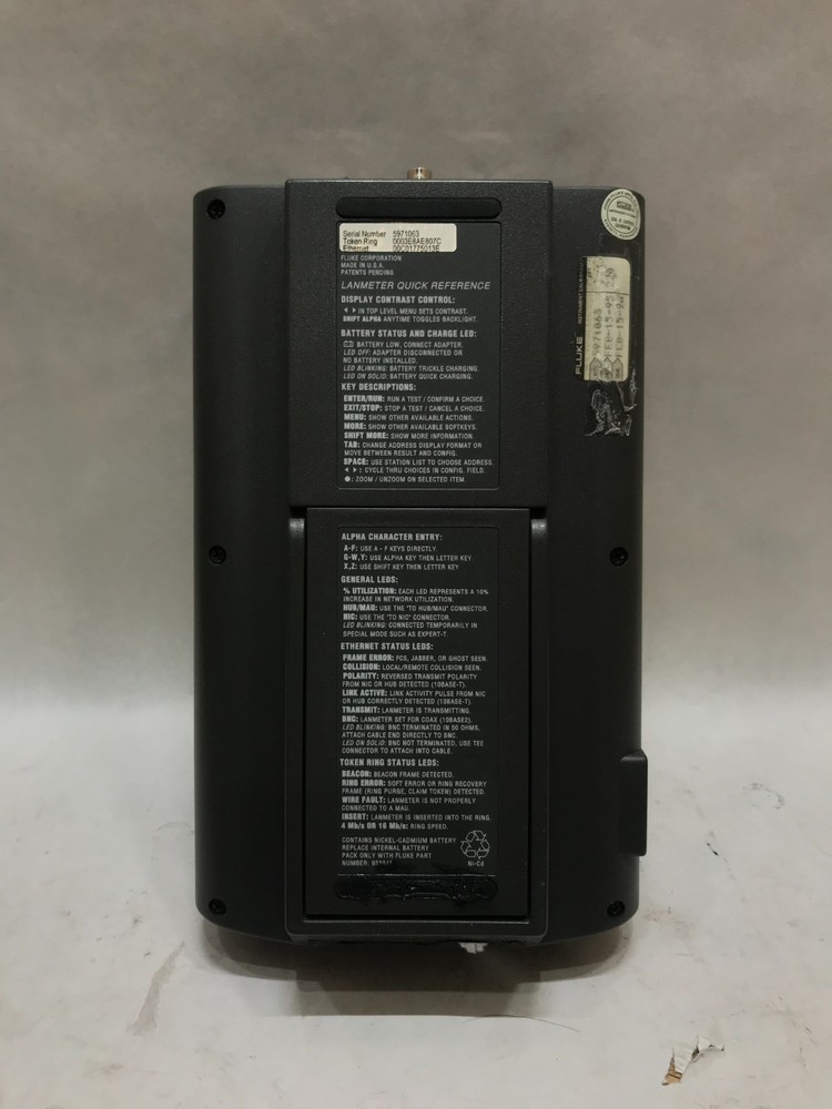 Fluke 675 LANmeter Portable Ethernet/Token Ring Network Tester Fully Tested - DW