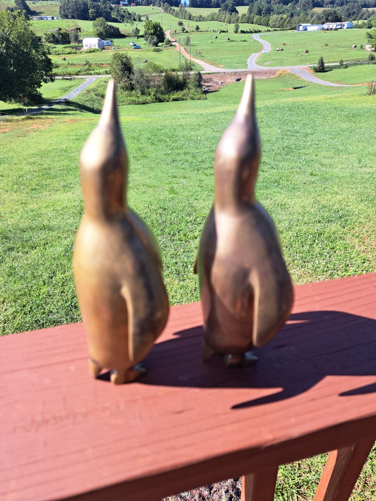 Pair Of Dolbi Cashier Brass Penquin Figurines