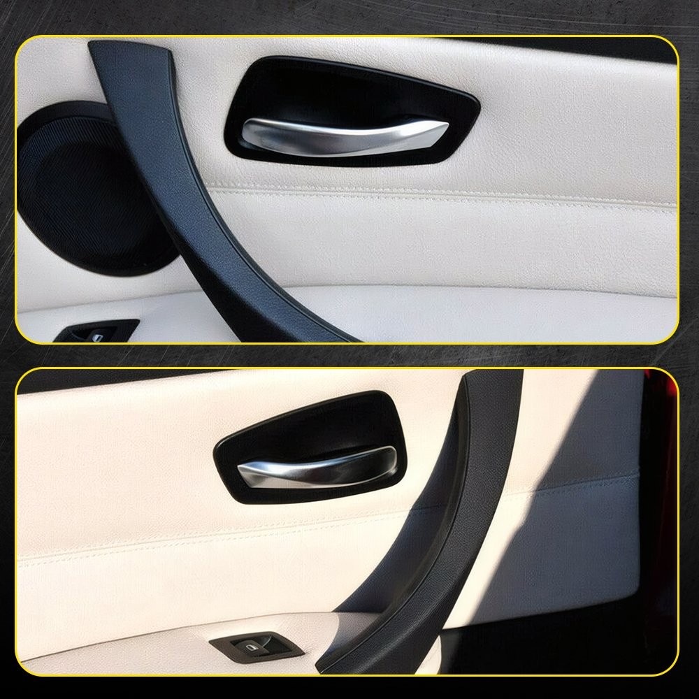 6PCS/Set Interior Door Pull Handle Trim Cover For 2005-2013 BMW E90/E91/E92/E93