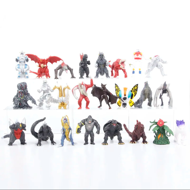 24pc Godzilla King Kong Action Figure Set - 17cm Model Toy Collection