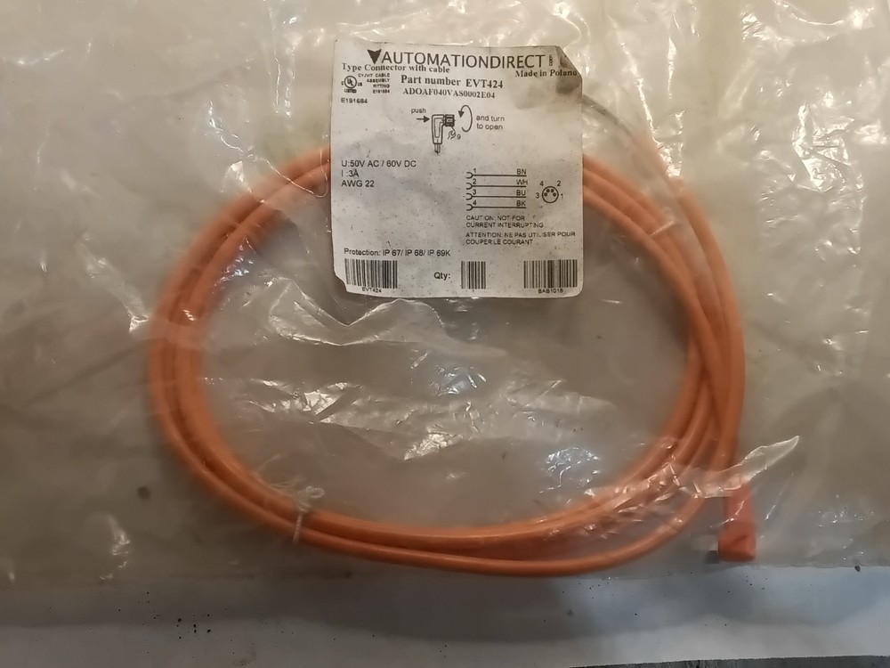 AUTOMATION DIRECT EVT424 Connector with Cable (L6B)