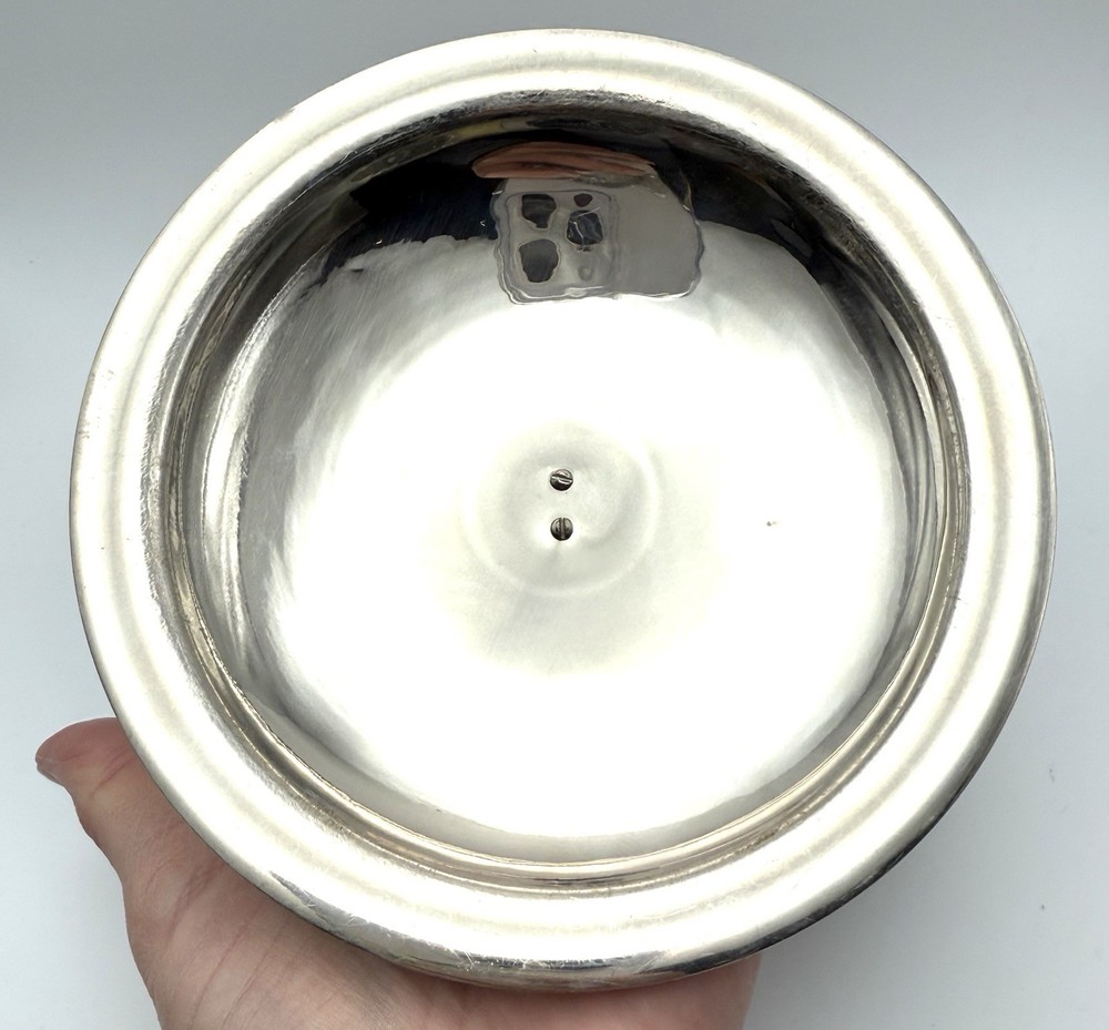 Vintage Silver Plated Lobster Handle Baking Dish - Missing Insert - 7” Round