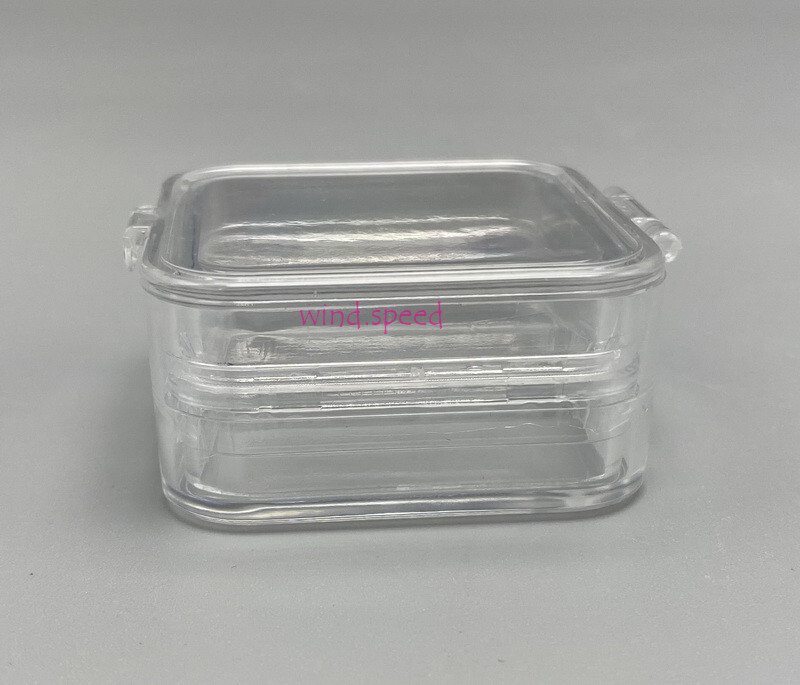 Denture False Teeth Membrane Case Container Hinged Display Box Jewelry Retainer