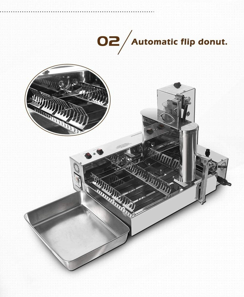 Kolice 4 row mini Automatic Doughnut Maker, Donut Machine, Donuts Frying Machine