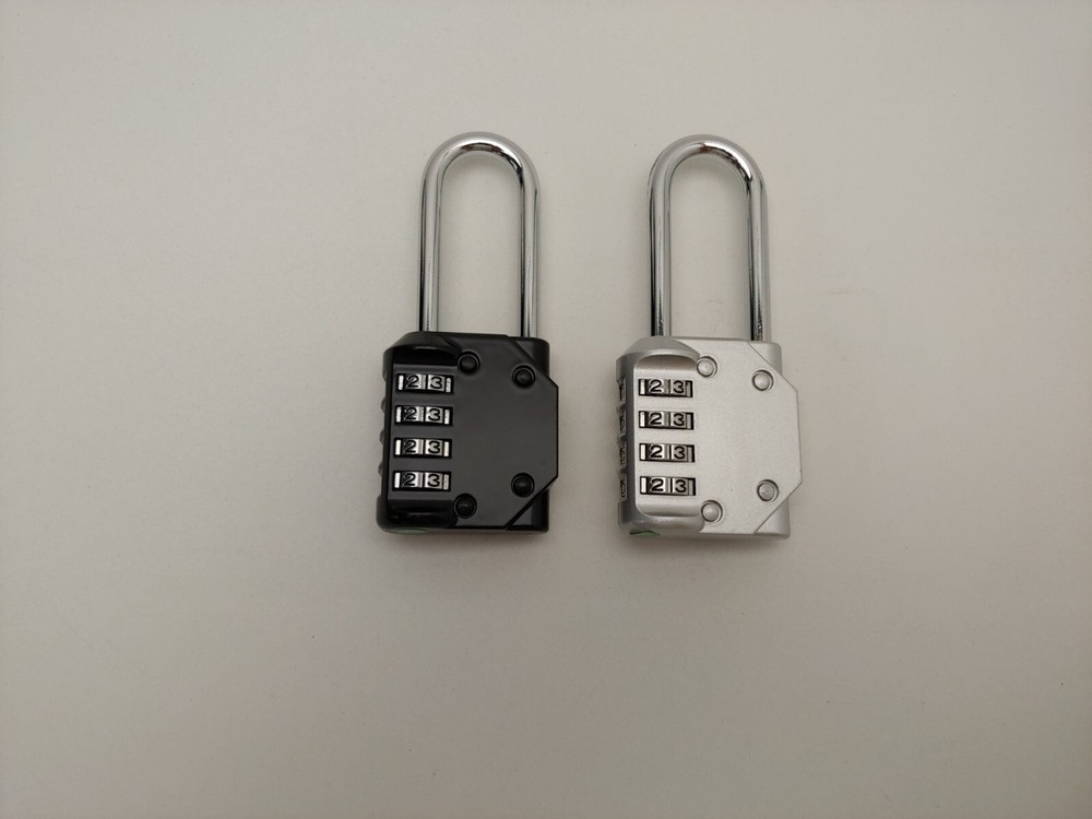 2 Trailer Hitch Coupler Locks Resettable Combination Padlocks 2.24" Long Shackle