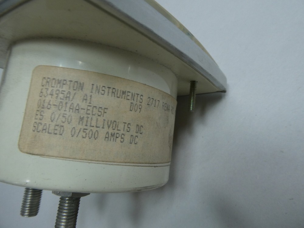 Crompton 016-01AA-ECSF Ammeter 0-500a Amp
