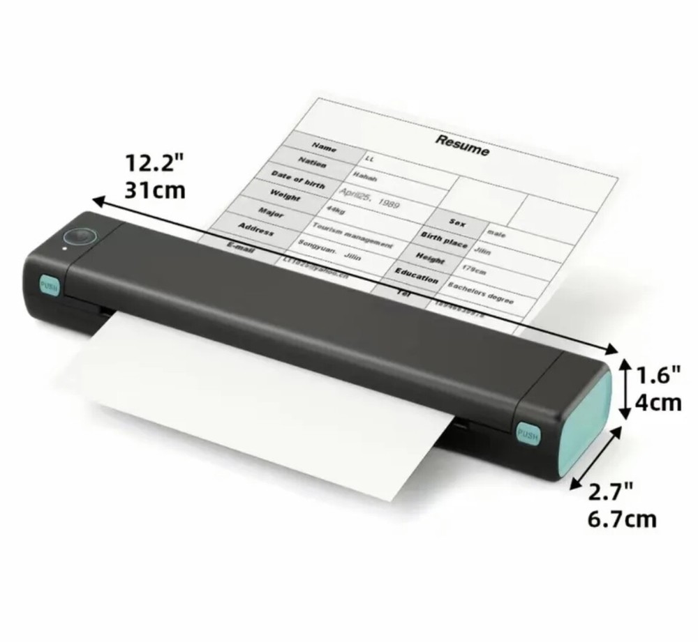 Phomemo M08F - A4 Thermal Printer - ink-less Printer for Home or Office