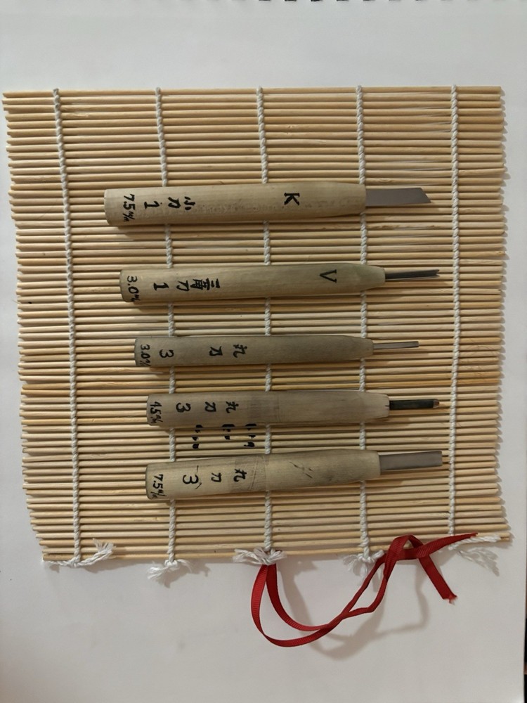 5 Piece  Printmaking Gouge Set