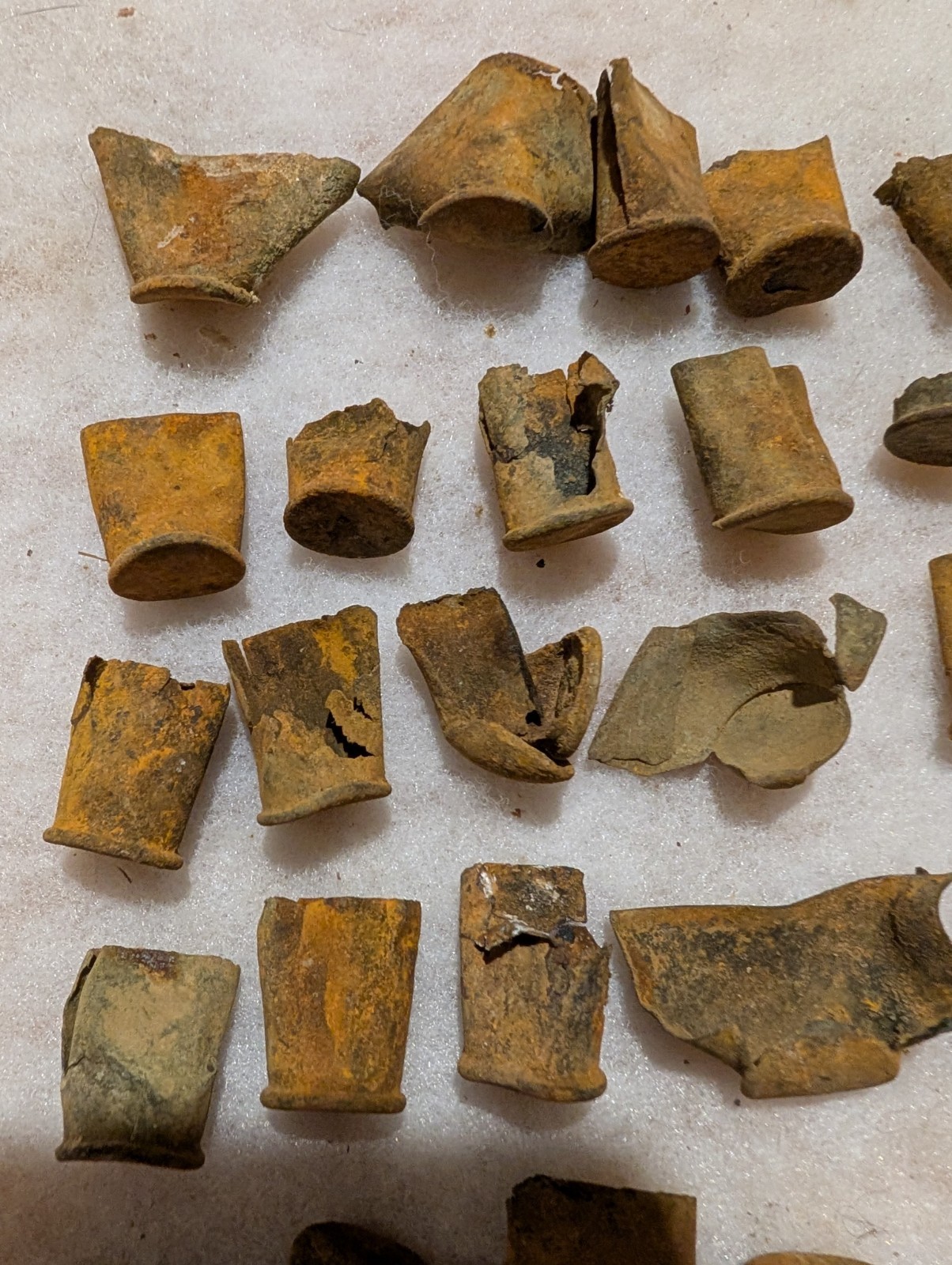 Civil War Bullets, Spencer Hulls Spent. Dug In Waterloo Al 30pc