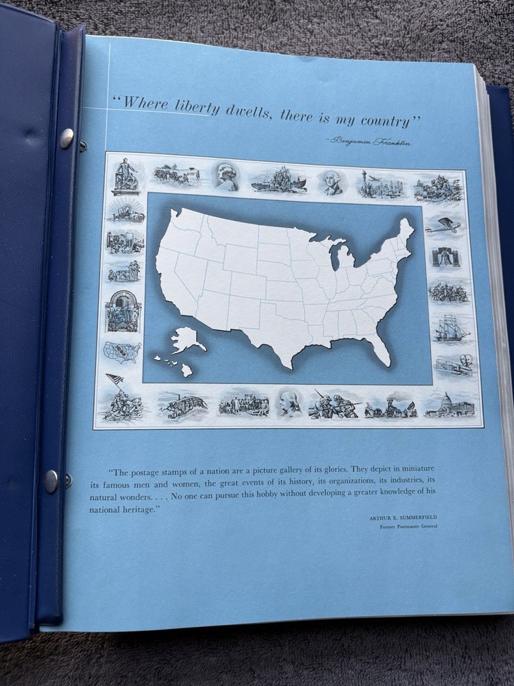 1976 H.E. Harris United States Liberty Stamp Album Mint FREE SHIPPING