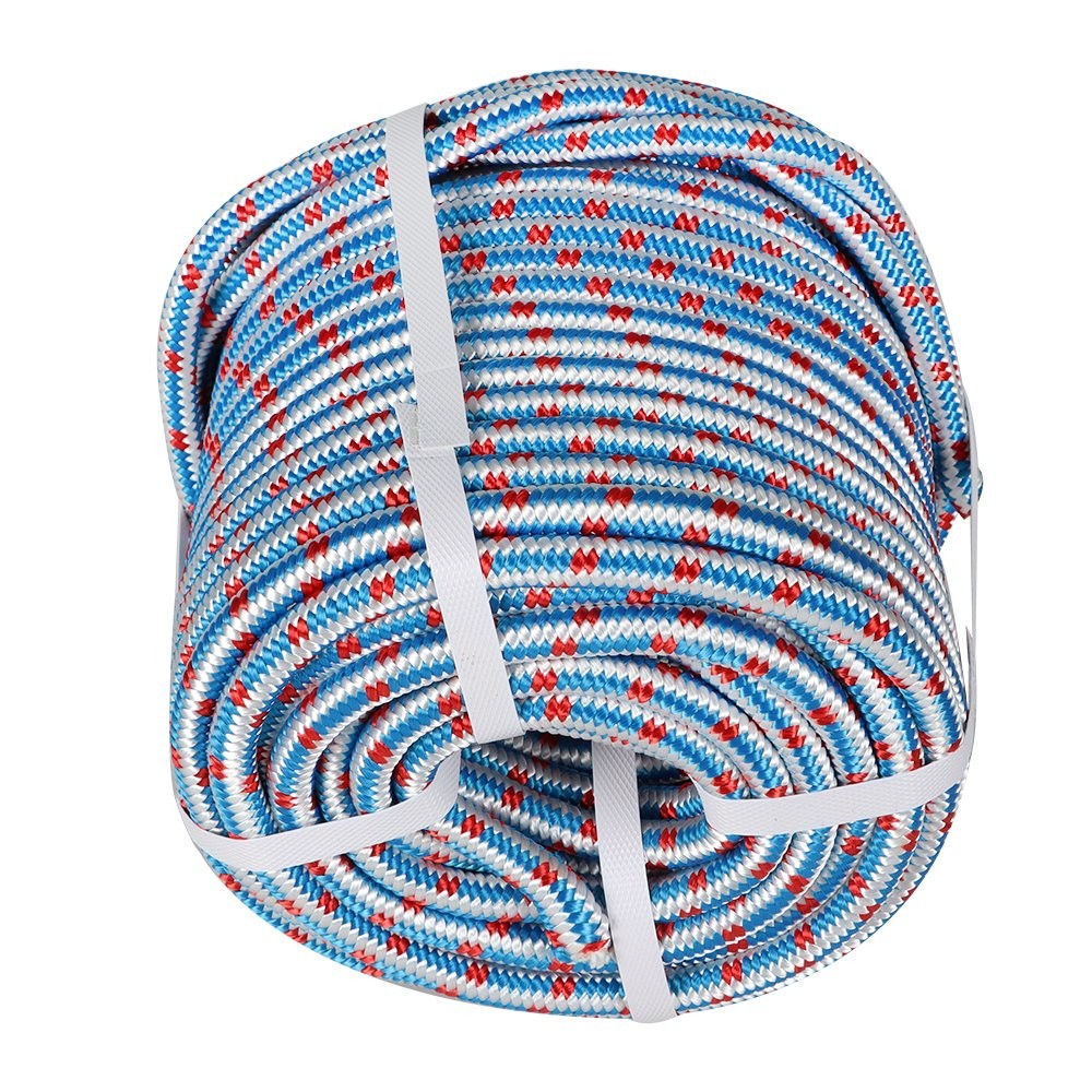 1/2" × 100' 16 Strand Braided Polyester Nylon Core Arborist Tree Rope New