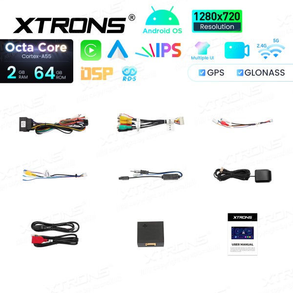 Android Car Stereo Xtrons for VW Golf 7 2/64 GB