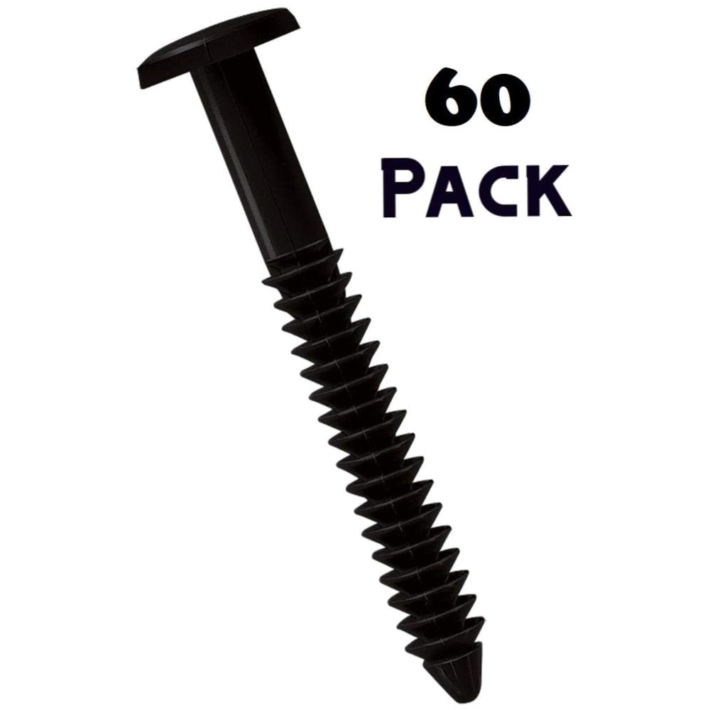 Black Shutter Lok Pegs 60 Pack - Easy Install
