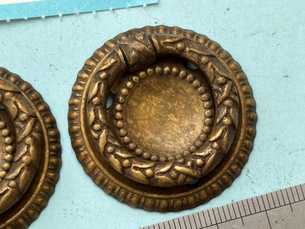 clock maker Antique Brass bracket clock side handle pulls bracket clock handles