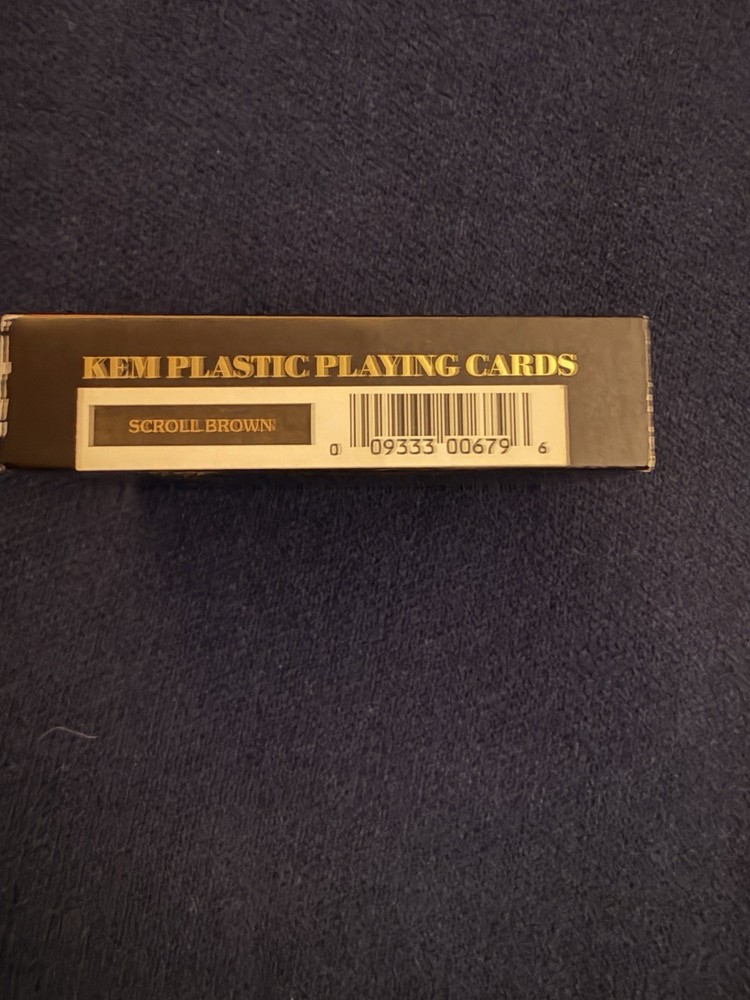 kem playing cards Scroll Brown