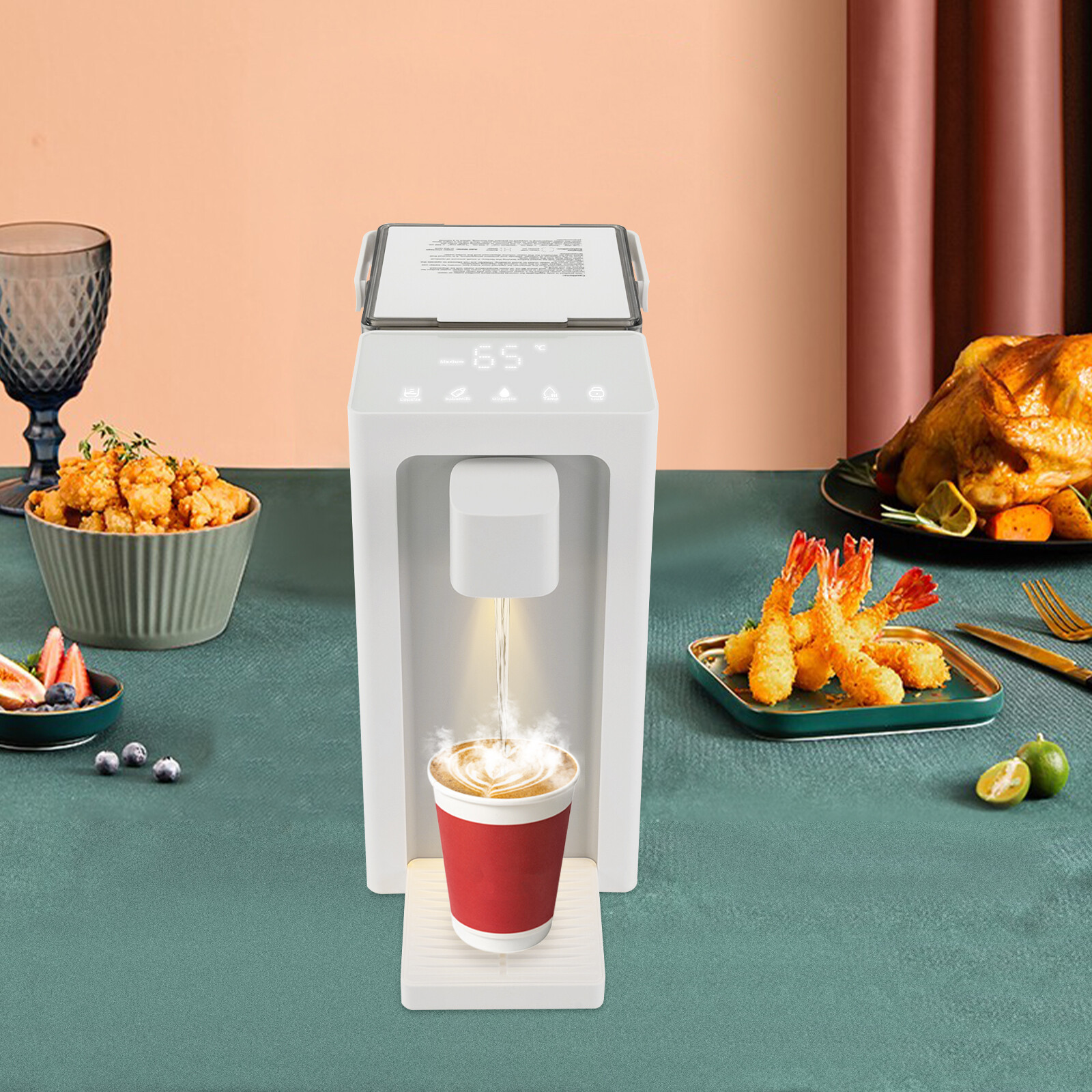 Instant Hot Water Filter Dispenser, Countertop Water Filter System