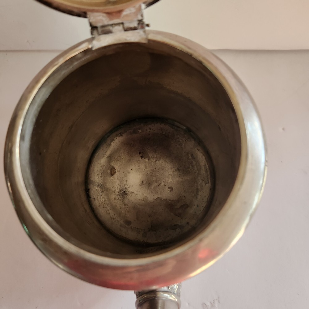 Antique Pairpoint Quadruple Silverplate Coffee Teapot Embossed Pattern 309