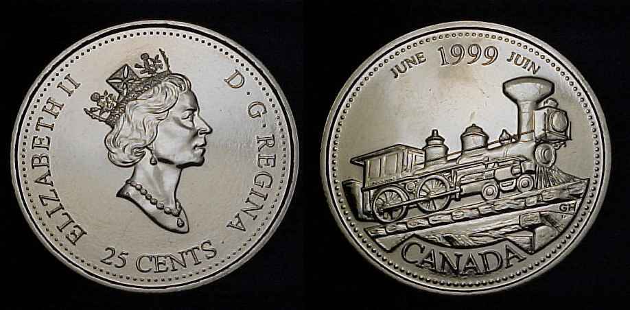 CANADA 1999 June Twenty-five Cents Specimen