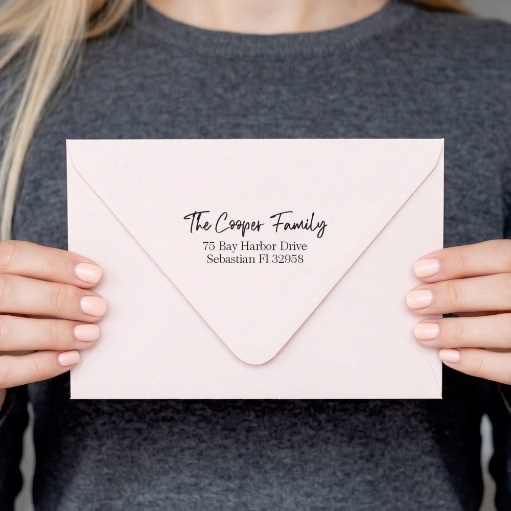 Personalized Self Inking Return Address Stamp Custom Wedding Housewarming Gift
