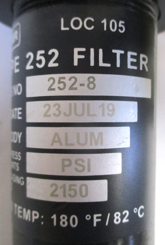 FISHER CONTROLS , 252-8 FILTER w/ 1301F-2 REGULATOR & BRACKET , SURPLUS