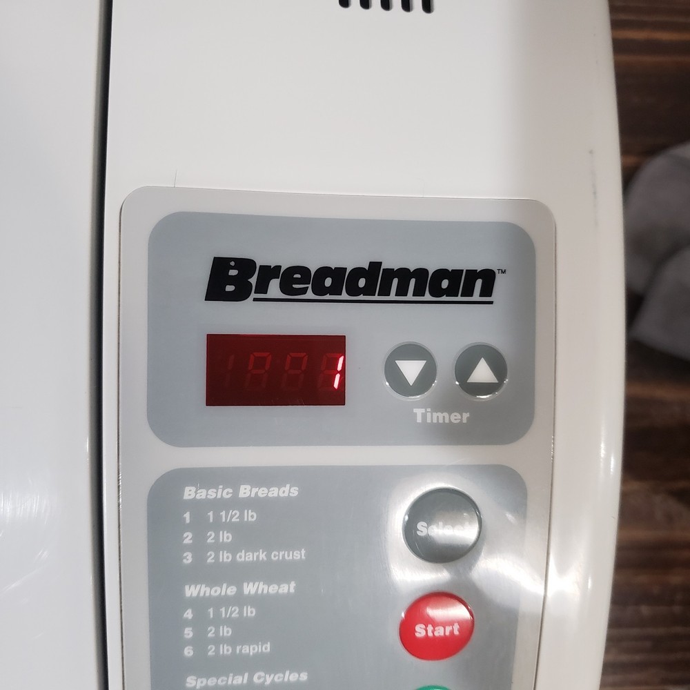 Breadman TR-550 White Automatic Bread Maker Oven Tested