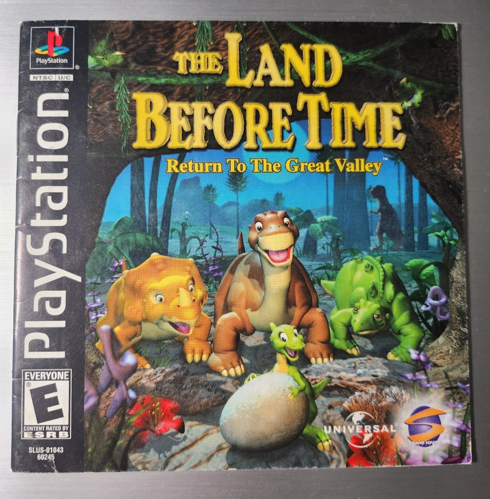 The Land Before Time Instruction Booklet - Manual Only - PlayStation