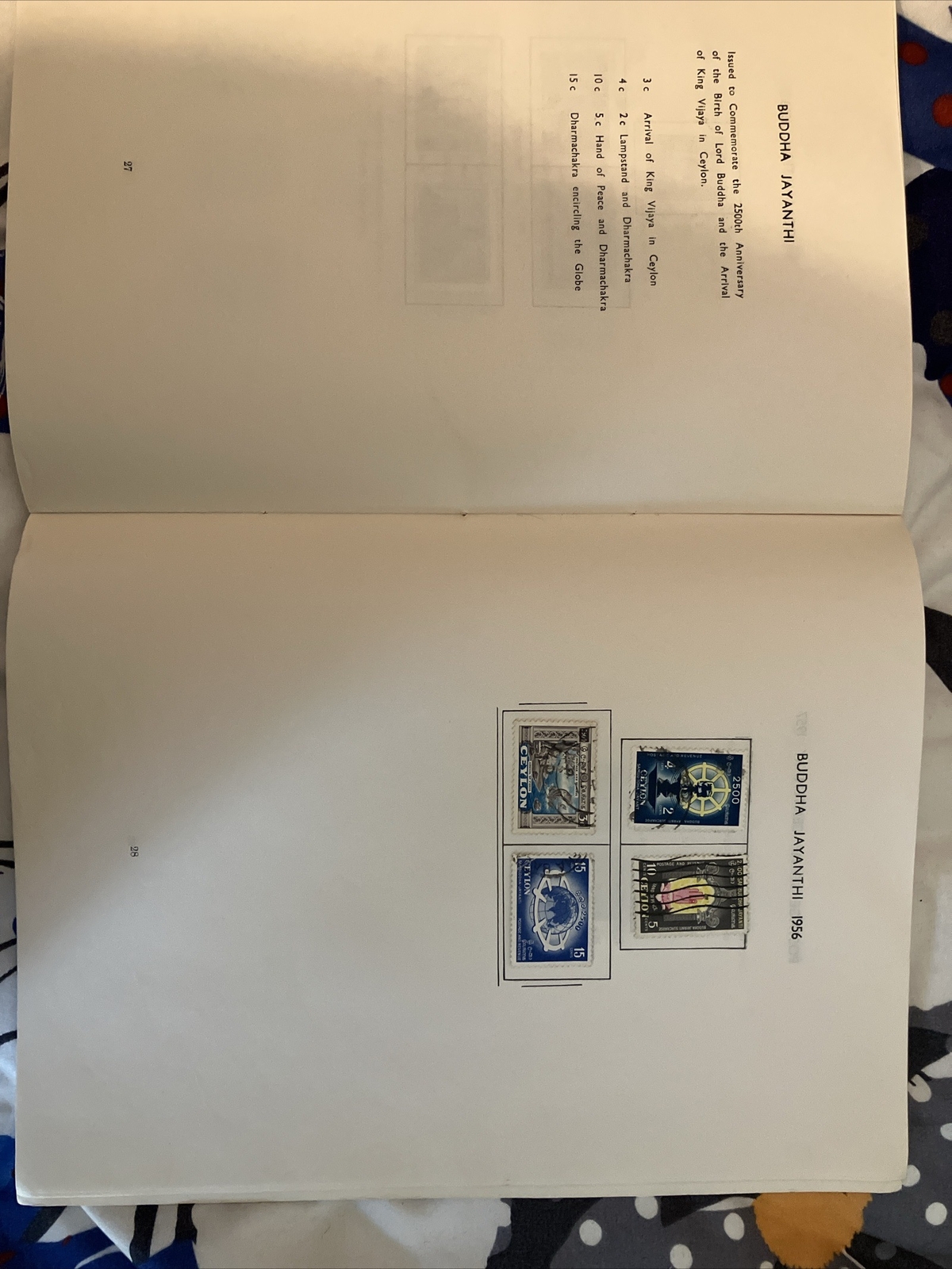 Illustrated Ceylon 1935-1963 Stamp Album Part II 46 Pages Mint Mounted Complete