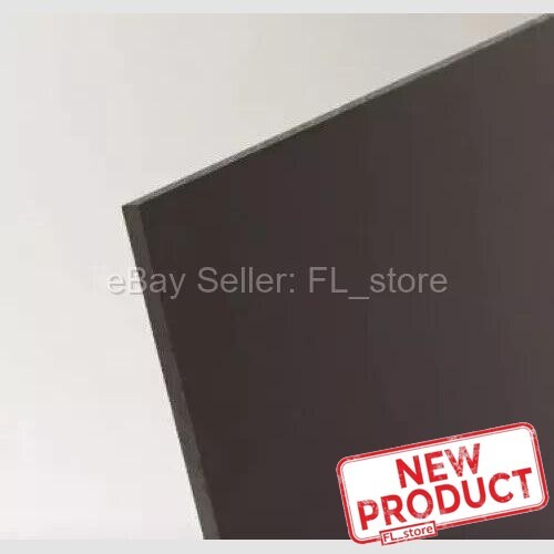 High Density Polyethylene Black Plastic Sheet 1/4" Thick x 48" L X 12" W HDPE