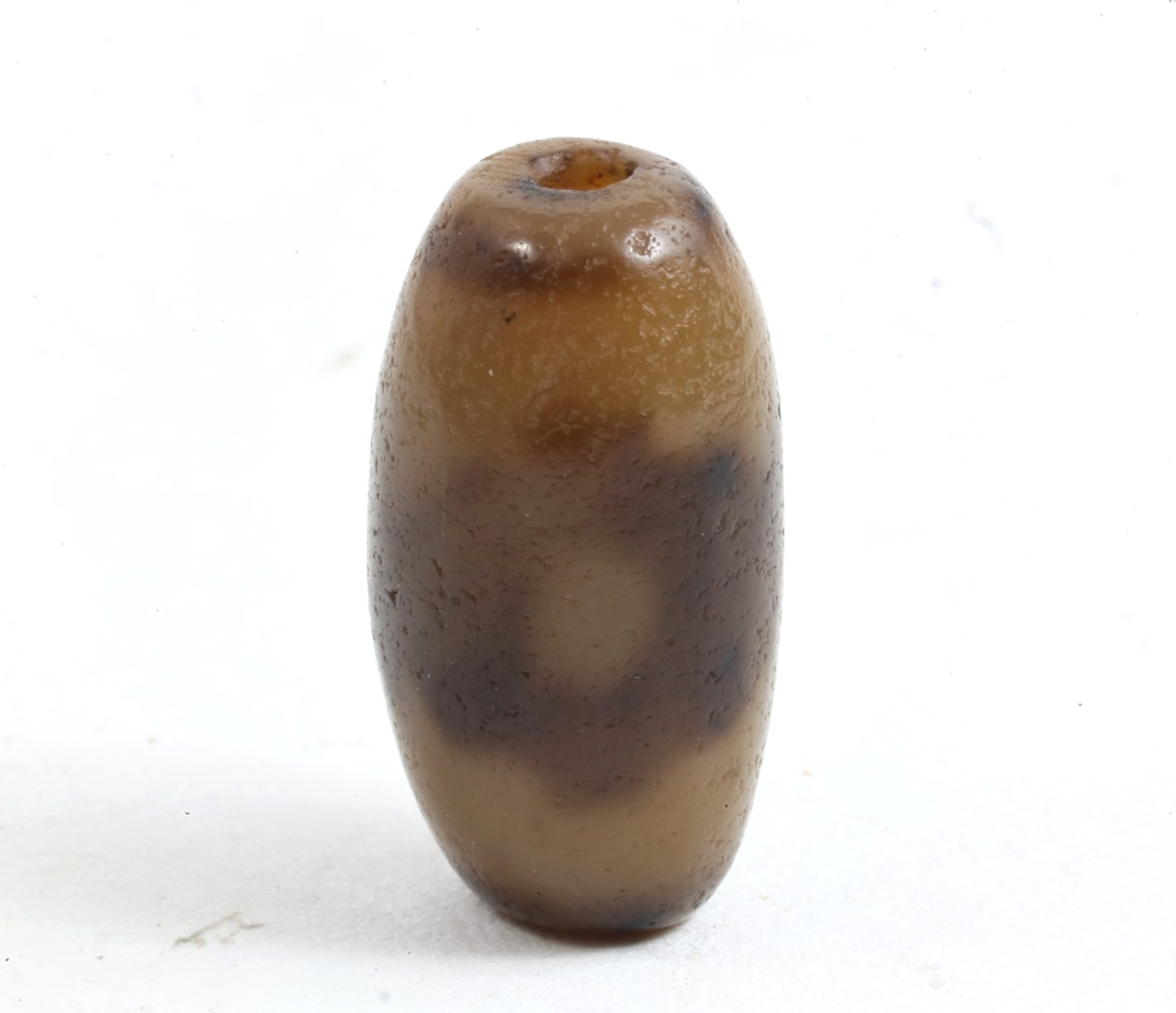 Tibetan 3 Eyes Dzi Bead Agate Amulet Antique Vintage hand made in Taiwan