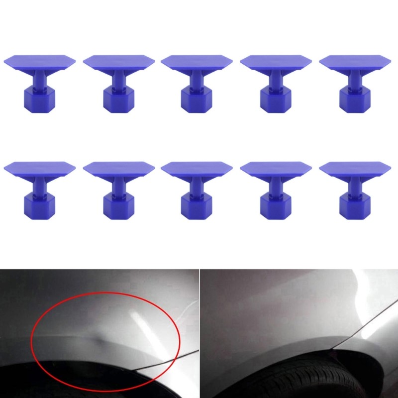 10Pcs Dent Repair Tool Puller Tabs Auto Maintenance Tool Dent Removal Tool