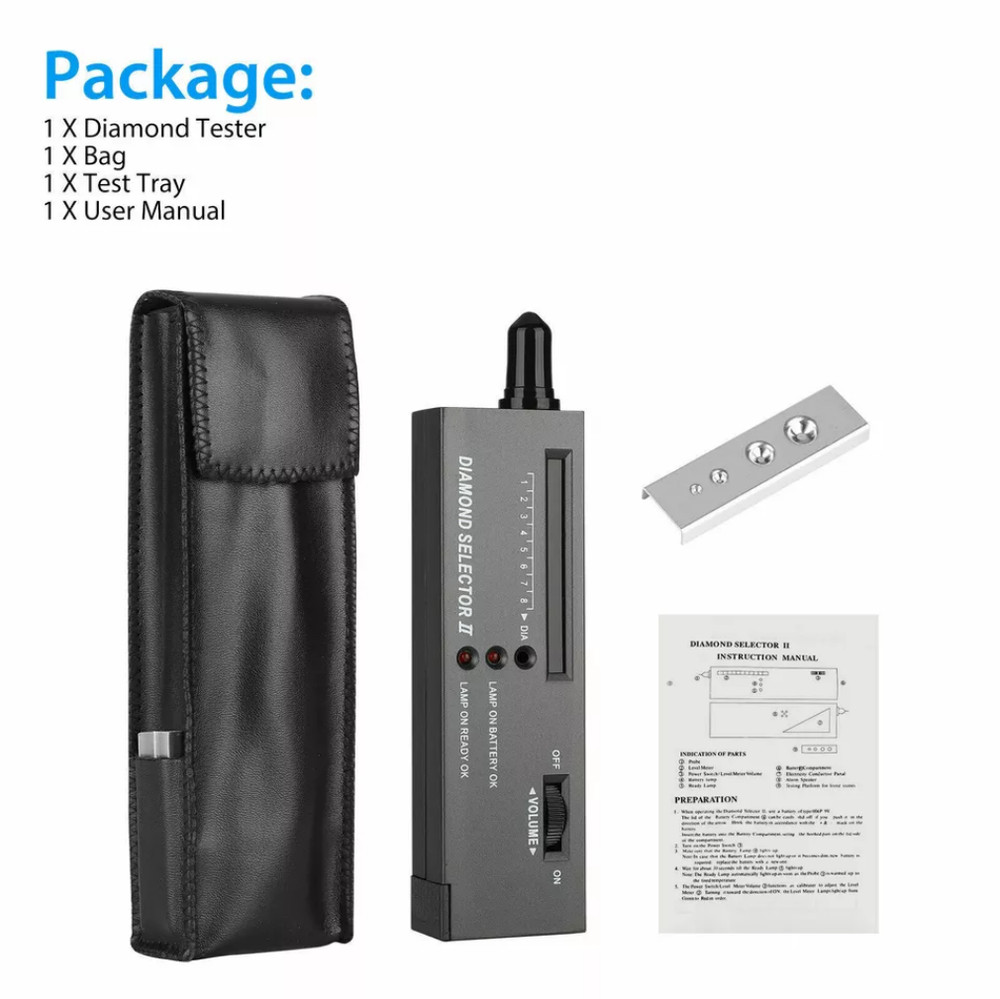 Gold Silver Diamond Tester Selector Gemstone Testing Kit Digital Electronic Tool